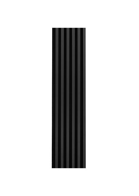 Стінна панель рейкова Marbet Woodline WL 2700х300 чорний / чорний мат