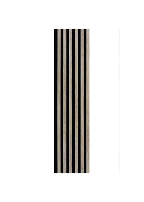 Стінна панель рейкова Marbet Woodline WL 2700х300 чорний / дуб сонома